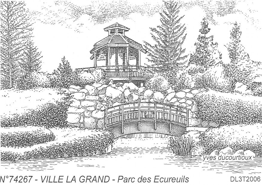 N 74267 - VILLE LA GRAND - parc des écureuils